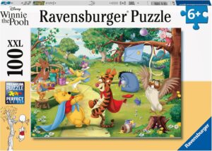 Детски пъзел Ravensburger от 100 XXL части - Мечо Пух идва на помощ
