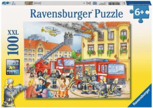 Детски пъзел Ravensburger от 100 XXL части - Пожарна служба