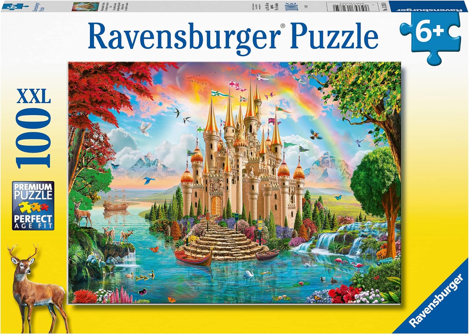 Детски пъзел Ravensburger от 100 XXL части - Приказен замък