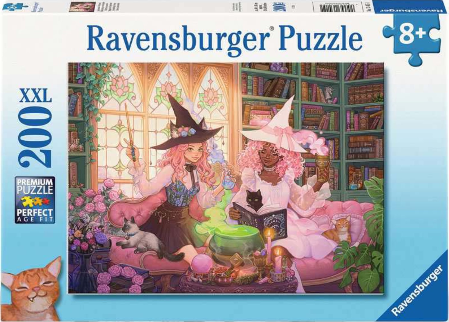 Детски пъзел Ravensburger от 200 XXL части - Омагьосваща библиотека