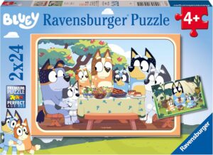 Детски пъзел Ravensburger от 2 x 24 части - Блуи