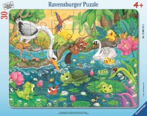 Детски пъзел Ravensburger от 30 части - Лято край езерото