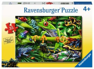 Детски пъзел Ravensburger от 35 части - Невероятни земноводни