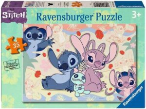 Детски пъзел Ravensburger от 35 части - Стич, Ейнджъл и Скрамп
