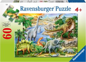 Детски пъзел Ravensburger от 60 части - Праисторически живот