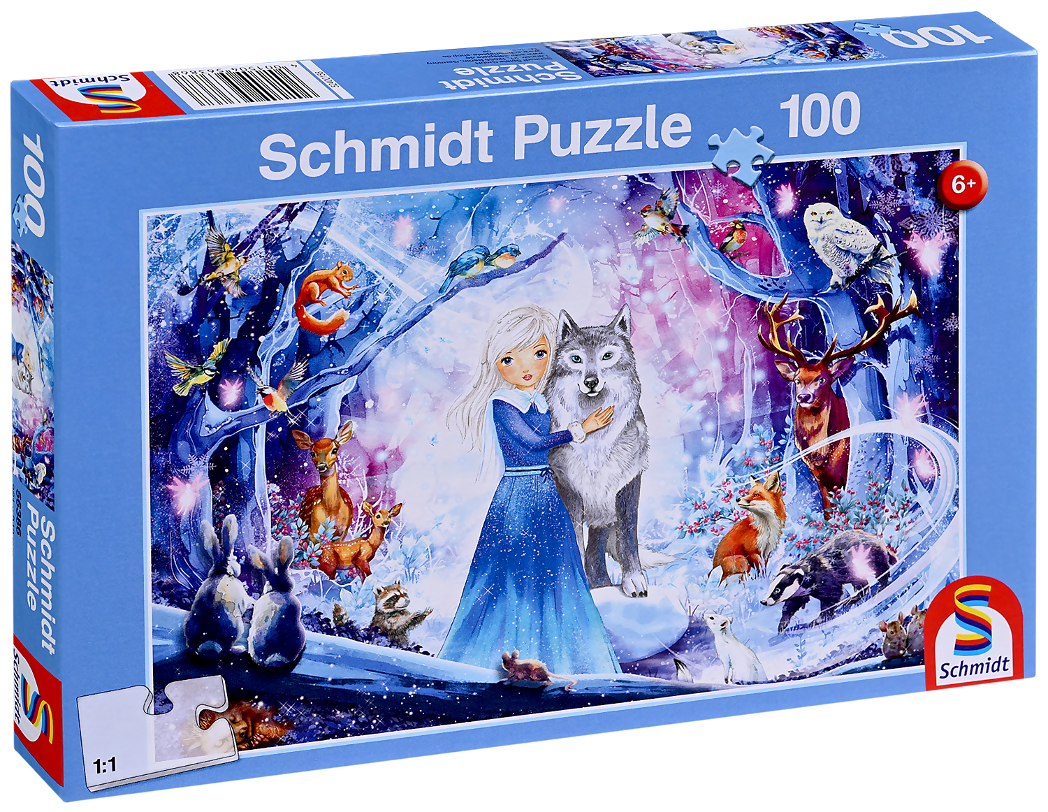 Детски пъзел Schmidt от 100 части - Принцеса в заснежена гора