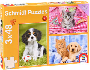 Детски пъзел Schmidt от 3 x 48 части - Моите най-сладки животинчета