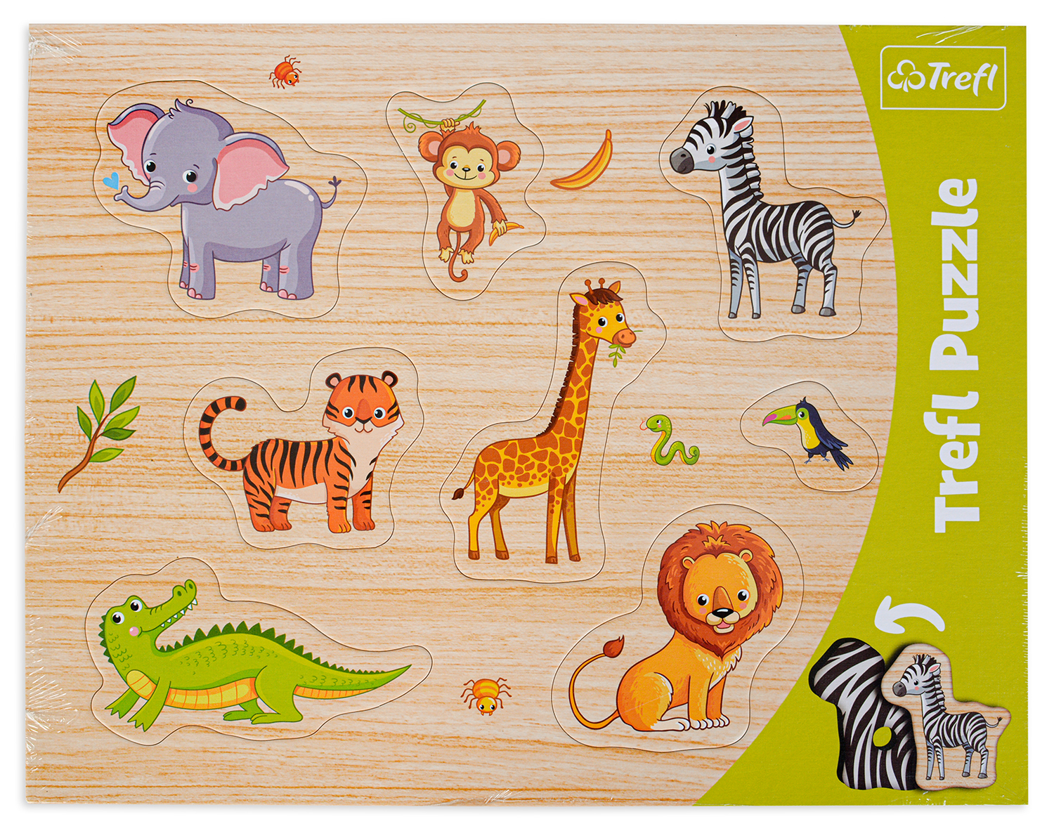 Детски пъзел Trefl - Диви животни