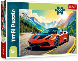 Детски пъзел Trefl от 100 части - Надпревара с времето