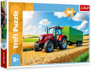 Детски пъзел Trefl от 100 части - Селскостопанска техника
