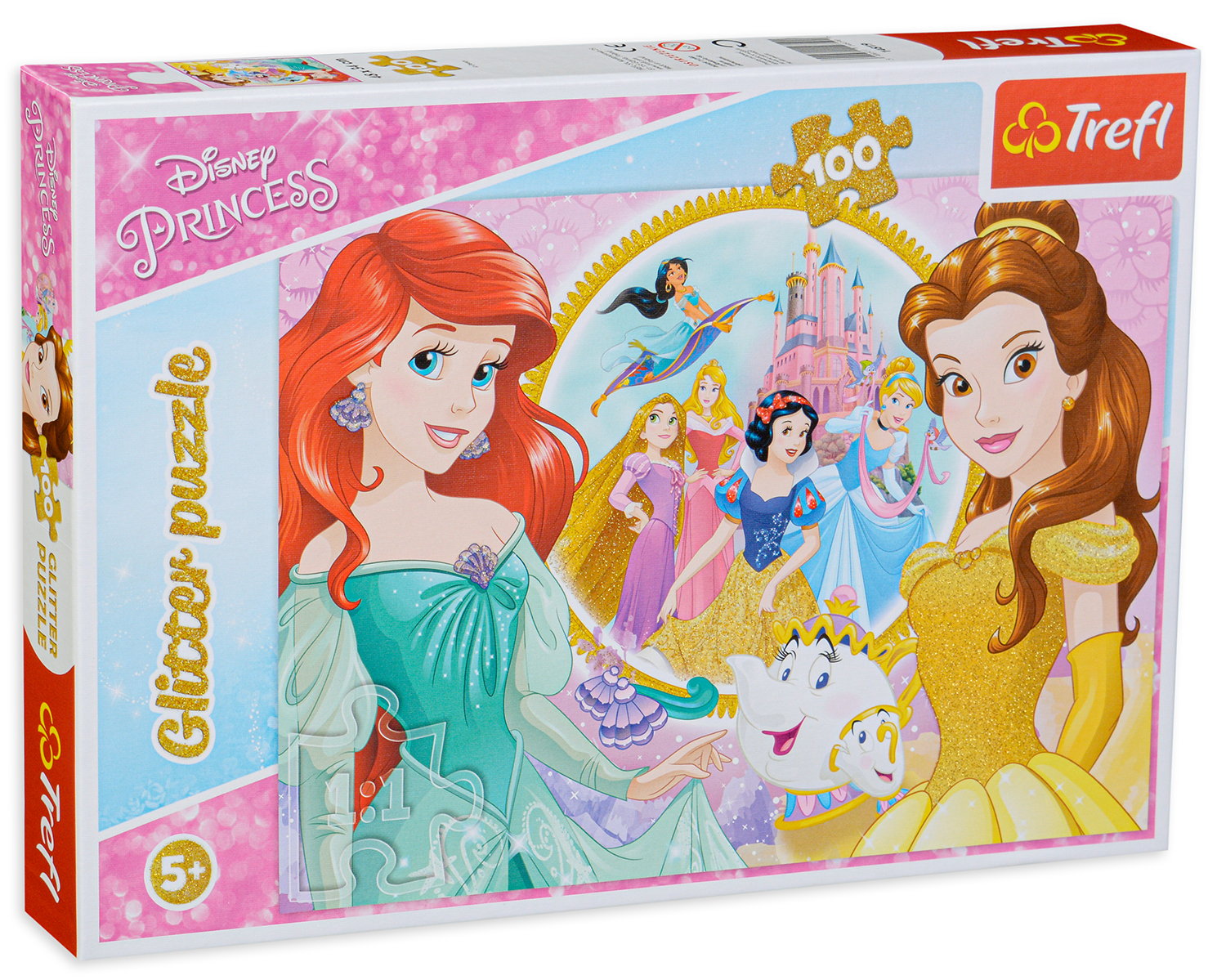 Пъзел Trefl с брокат от 100 части - Спомените на Белла и Ариел