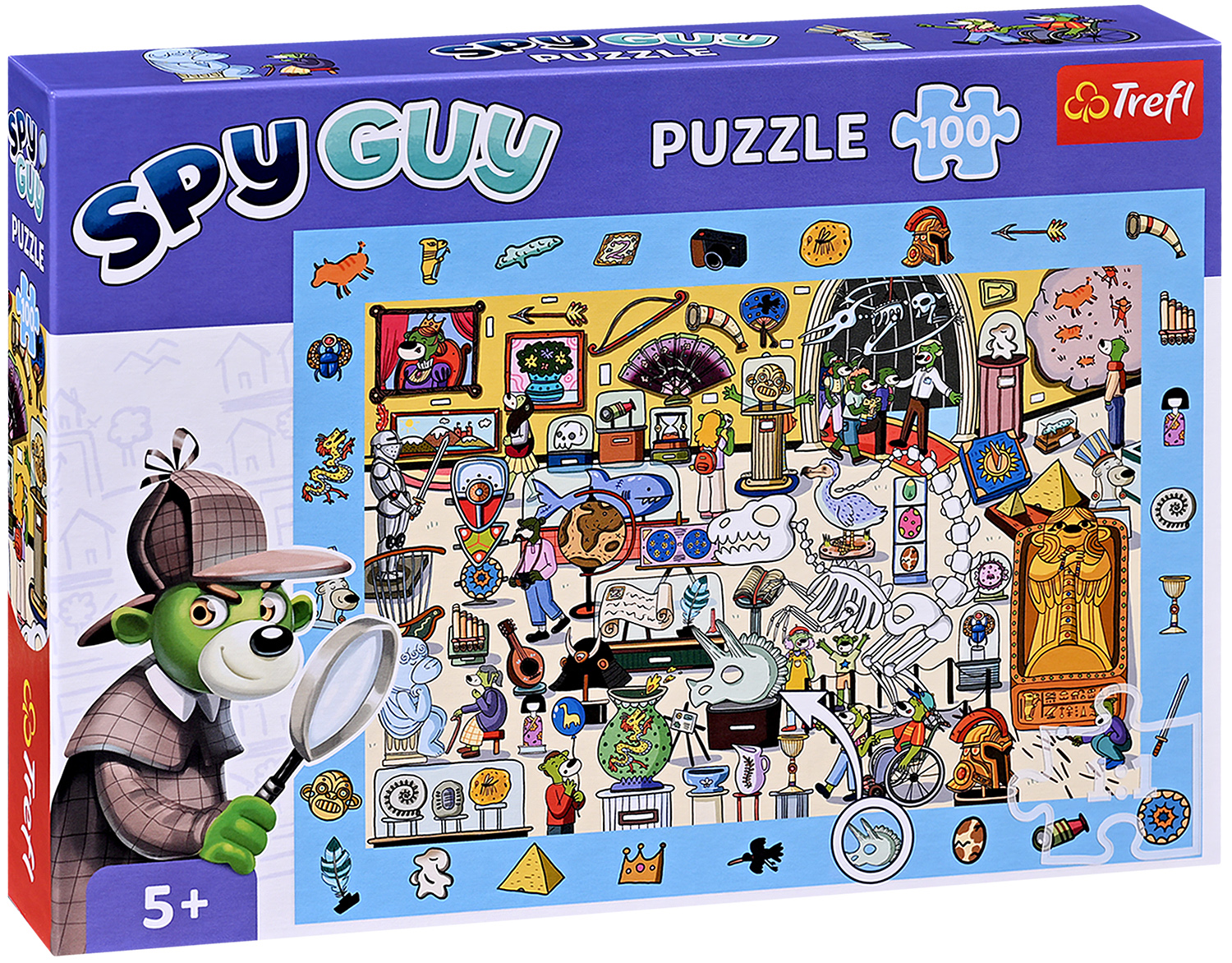 Детски пъзел Trefl от 100 части - Spy Guy, в музея