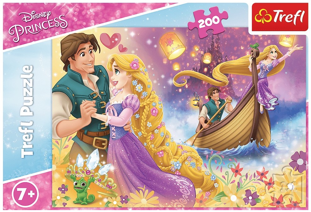 Детски пъзел Trefl от 200 части - Вълшебният свят на Рапунцел