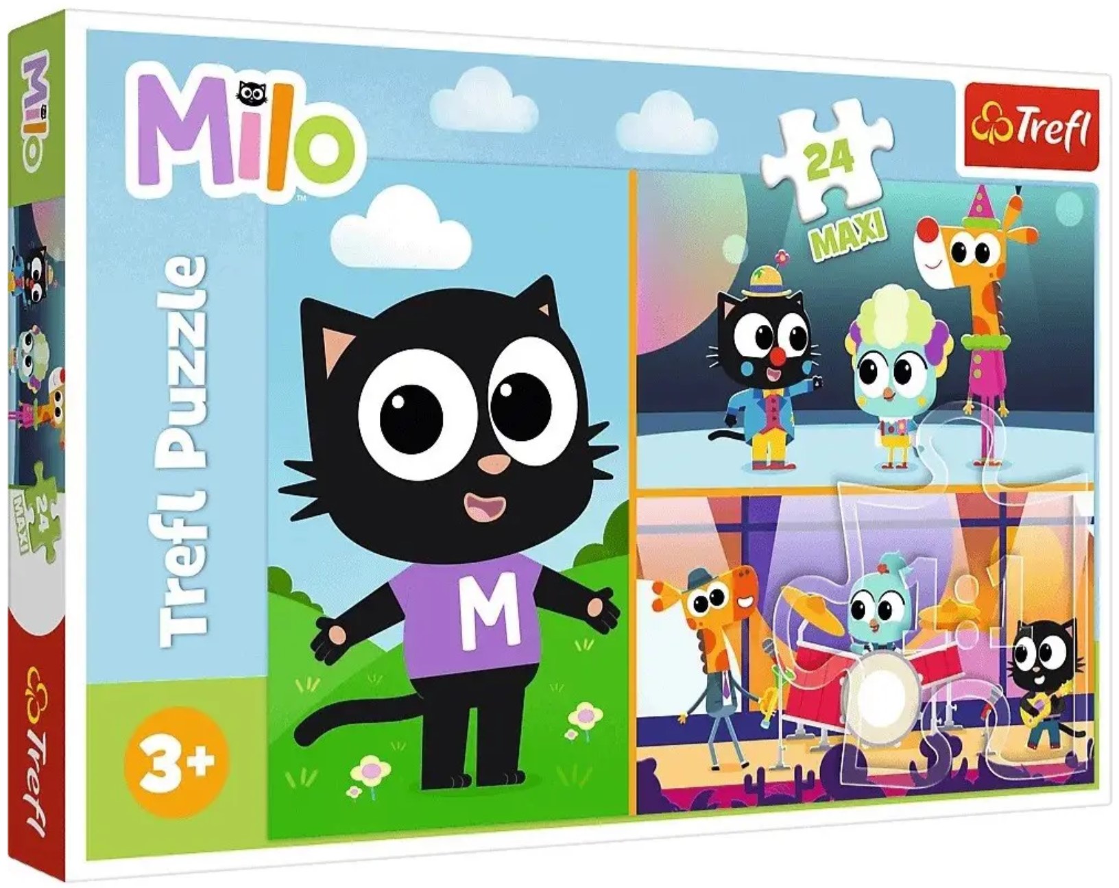 Пъзел Trefl от 24 макси части - Приключенията на малкия котарак Майло