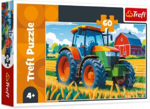 Детски пъзел Trefl от 60 части - Фермерско превозно средство