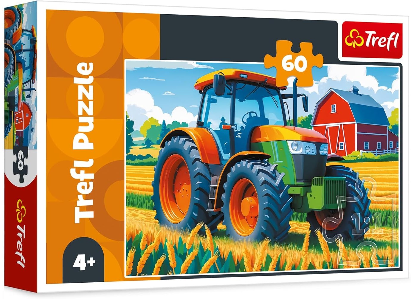 Детски пъзел Trefl от 60 части - Фермерско превозно средство