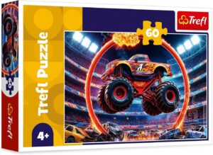 Детски пъзел Trefl от 60 части - Монстър Трък