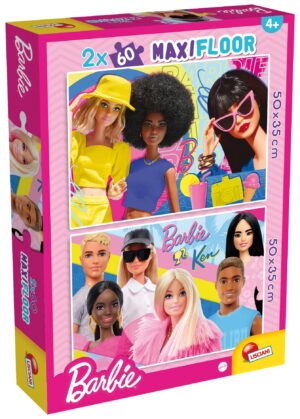 Детски пъзел за под Lisciani от 2 х 60 части - Барби