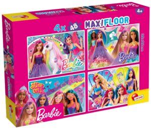 Детски пъзел за под Lisciani от 4 х 48 XXL части - Барби