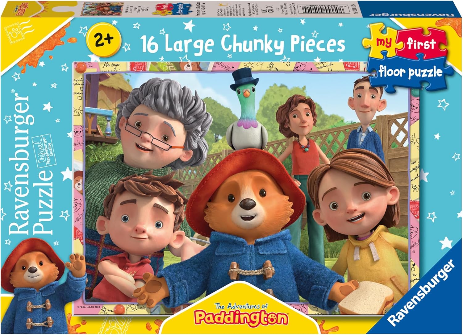 Детски пъзел за под Ravensburger от 16 части - Мечето Падингтън