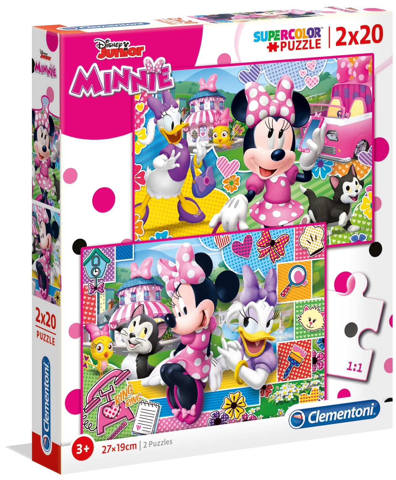 Пъзел Clementoni от 2 x 20 части - Мини Маус