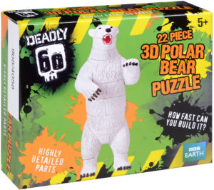 3D пъзел Deadly 60 от 22 части - Полярна мечка