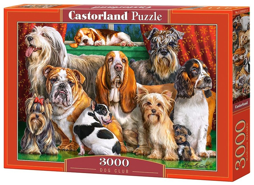 Пъзел Castorland от 3000 части - Кучешкият клуб, Марчело Корти