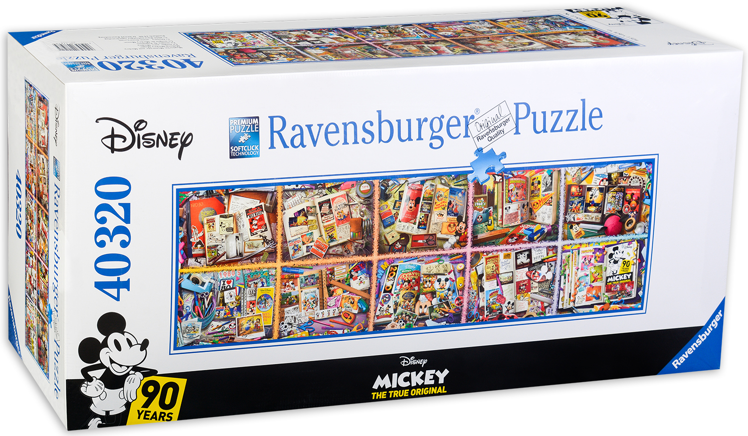 Панорамен пъзел Ravensburger от 40 320 части - Магията на Мини Маус