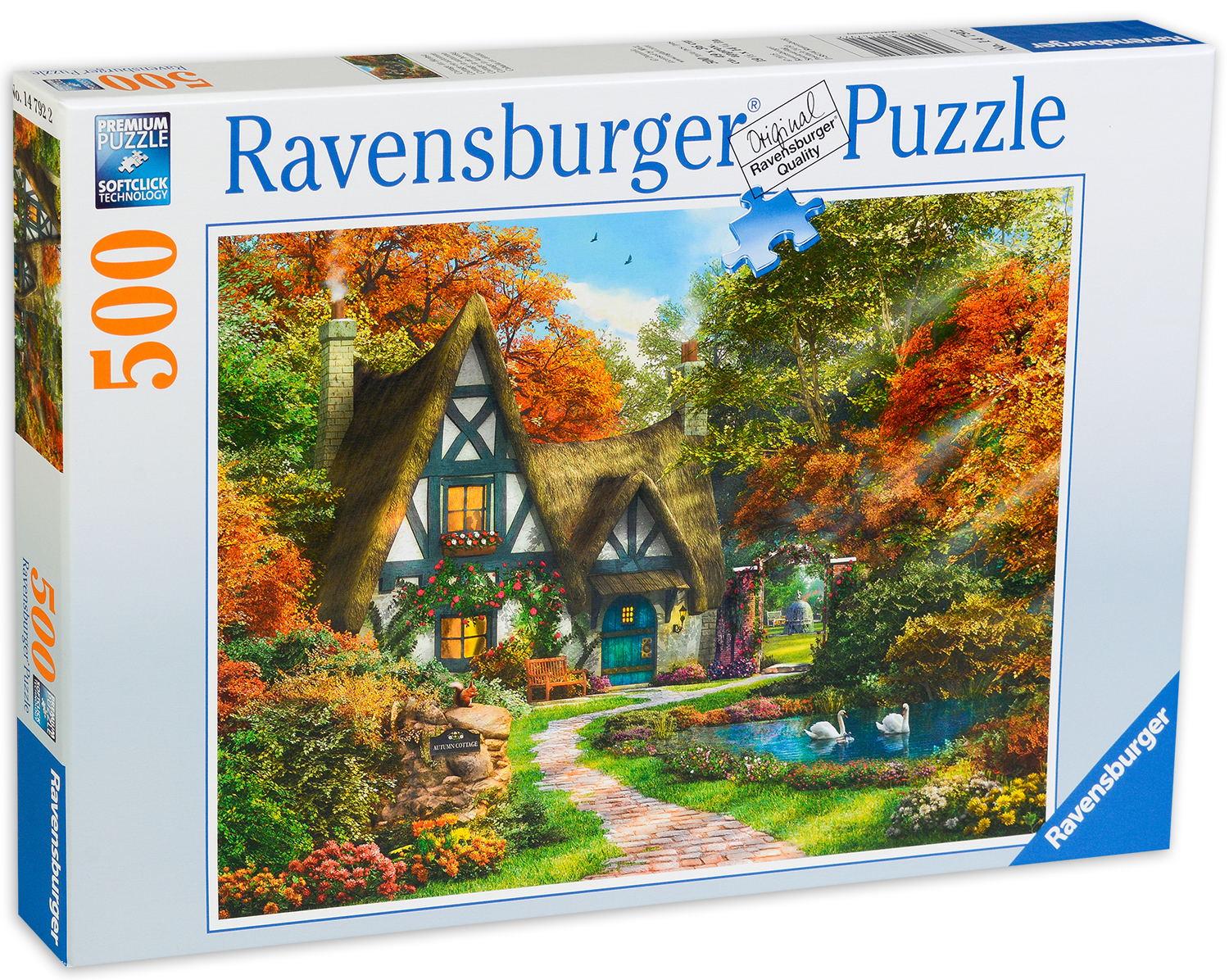 Пъзел Ravensburger от 500 части - Вила през есента