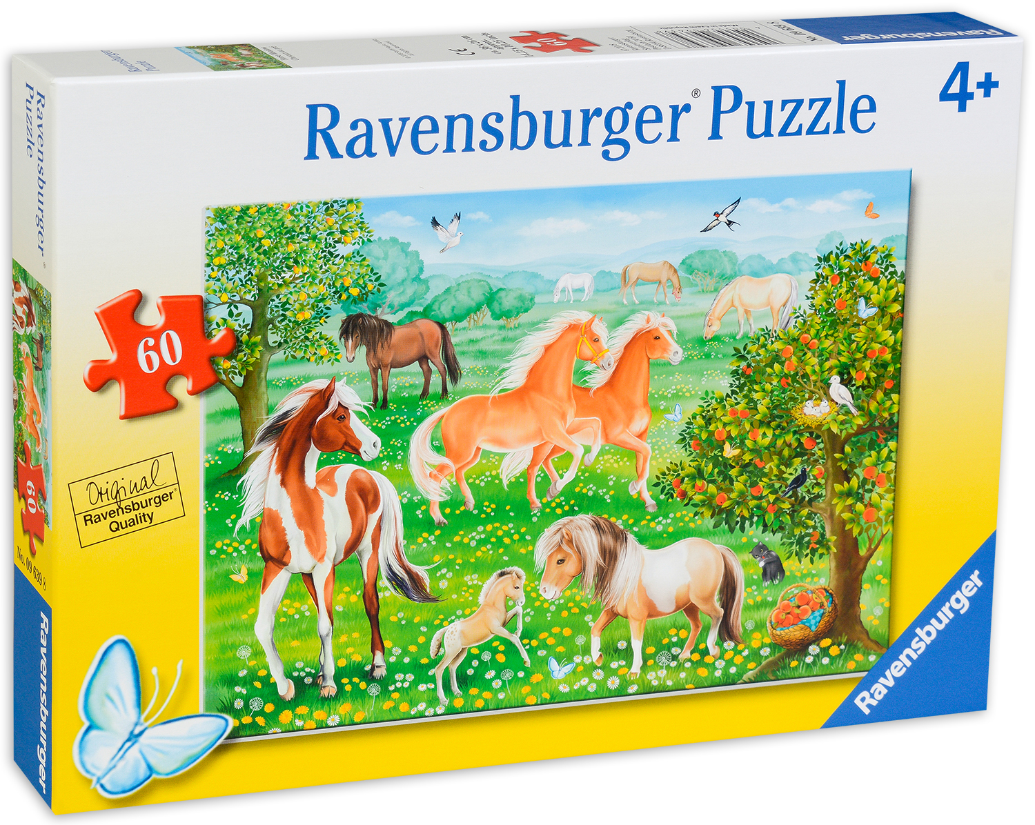 Пъзел Ravensburger от 60 части - Коне на ливадата