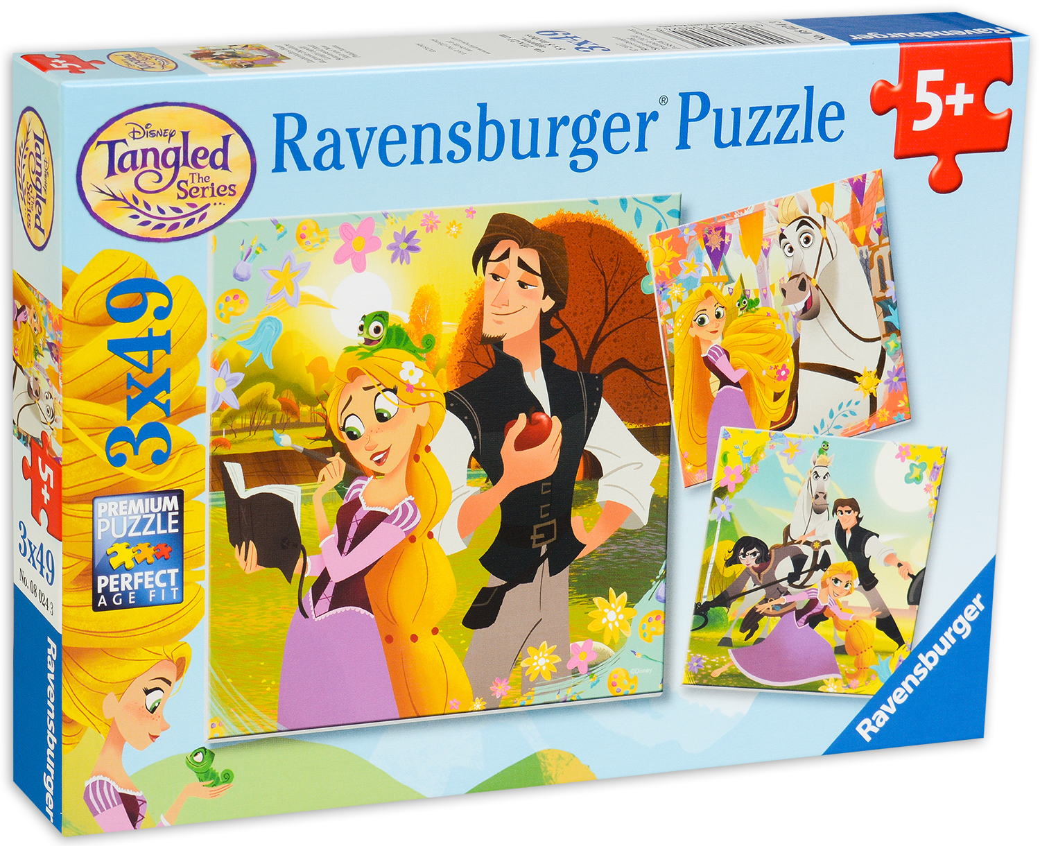Пъзел Ravensburger от 3 x 49 части - Рапунцел