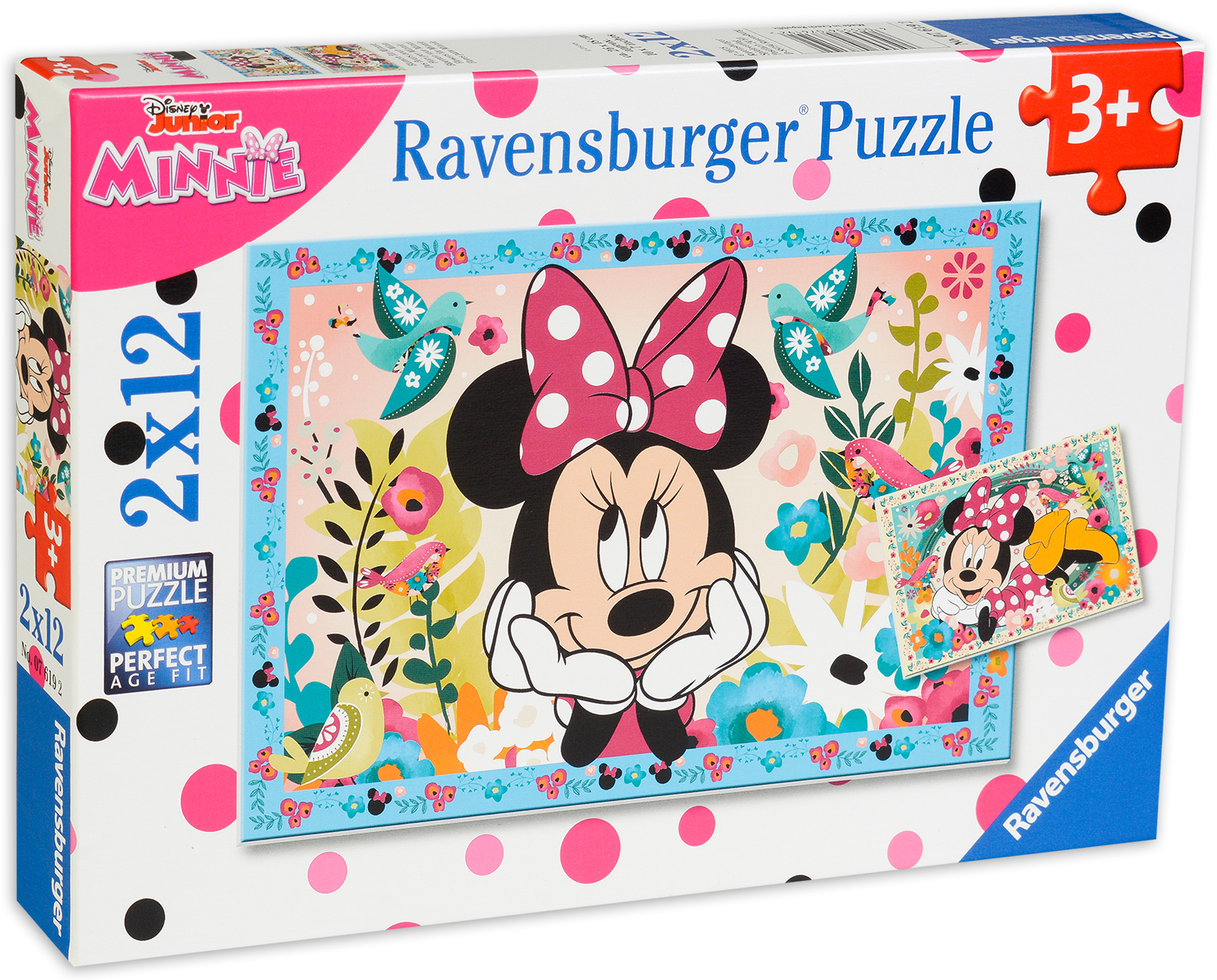 Пъзел Ravensburger от 2 x 12 части - Мини Маус