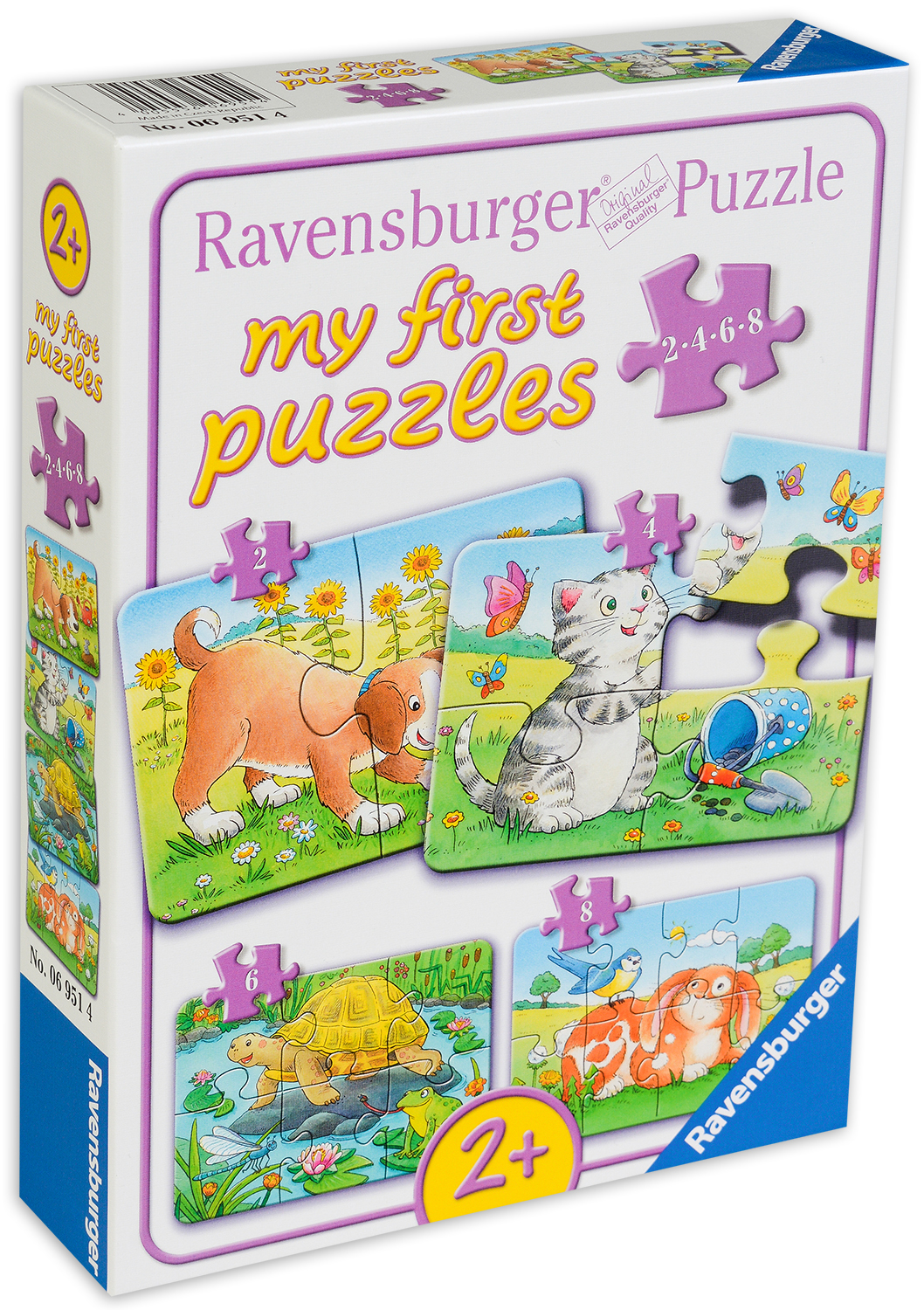 Пъзел Ravensburger 4 в 1 - Сладки животни