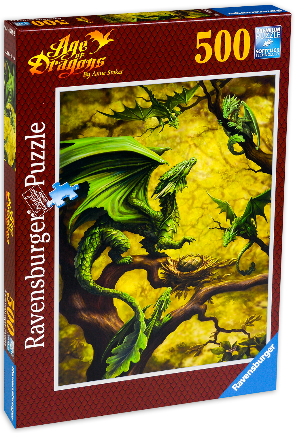 Пъзел Ravensburger от 500 части - Горски Дракон