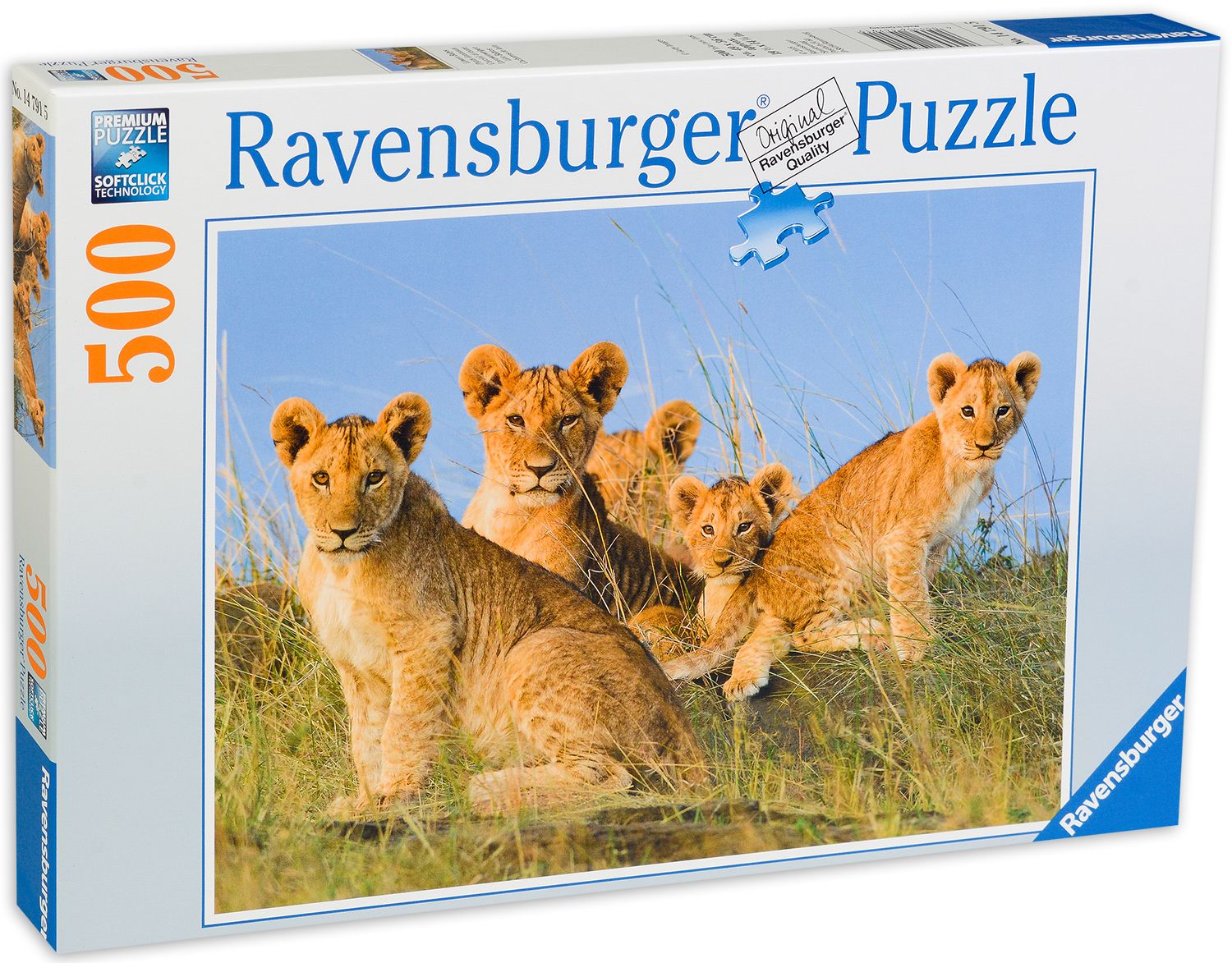 Пъзел Ravensburger от 500 части - Сладки лъвчета
