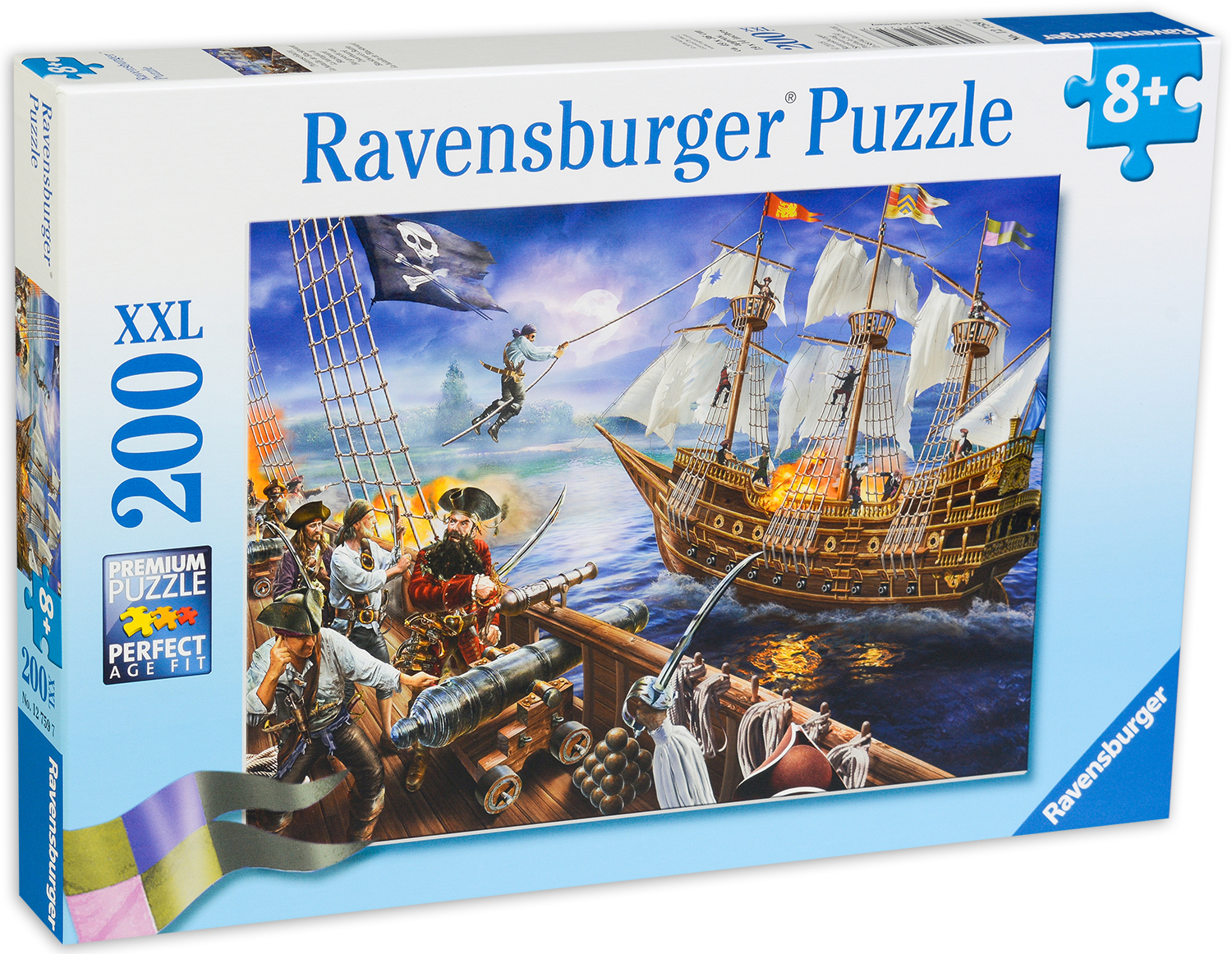 Пъзел Ravensburger от 200 XXL части - Битка на Черната брада
