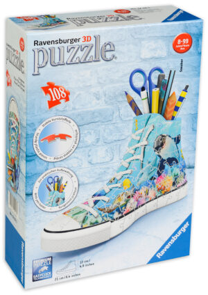 3D пъзел Ravensburger от 108 части - Обувка, Под водата