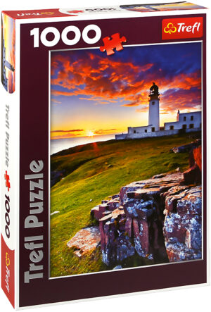 Пъзел Trefl от 1000 части -  Фар Rua Reidh, Шотландия