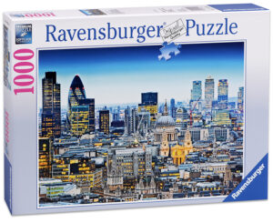 Пъзел Ravensburger от 1000 части - Над покривите на Лондон