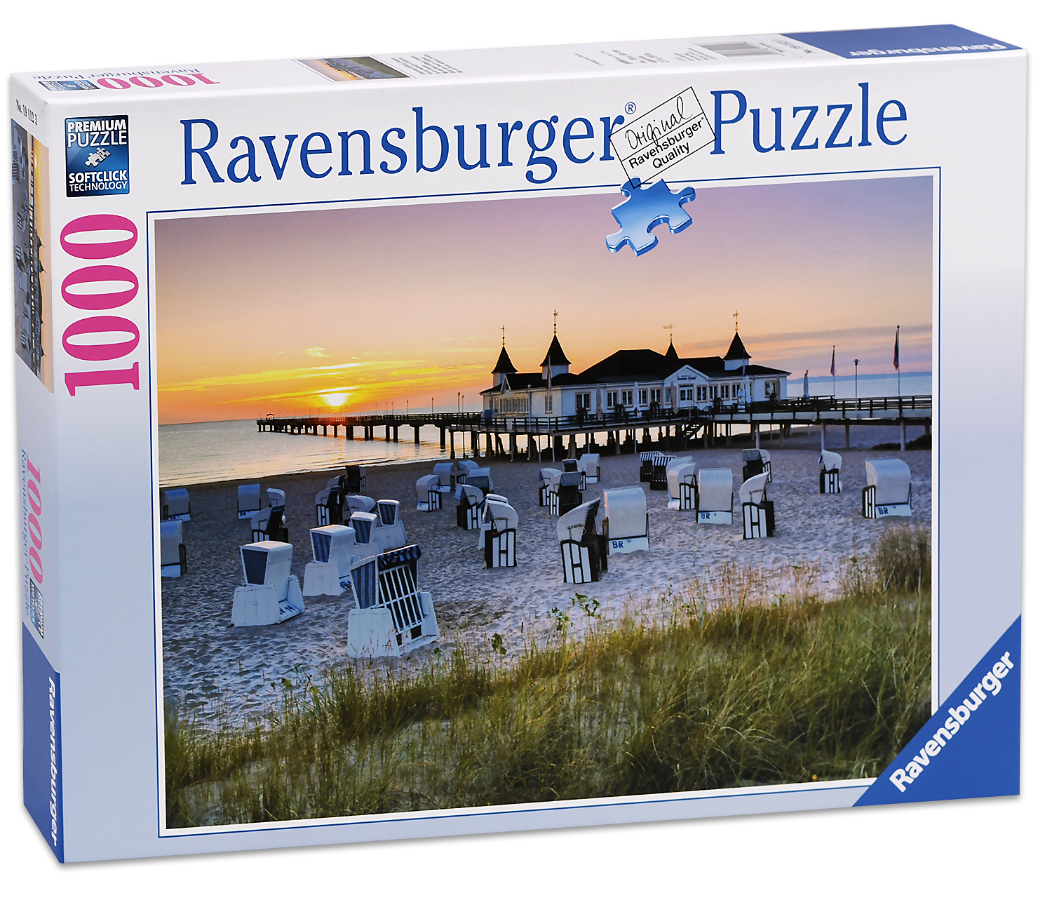 Пъзел Ravensburger от 1000 части - Балтийският курорт „Ahlbeck“