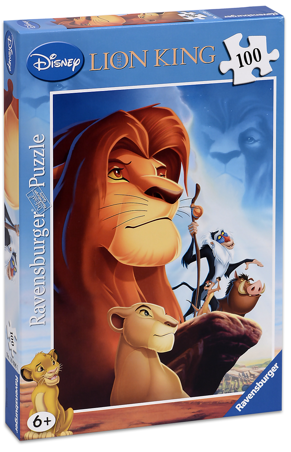 Релефен пъзел Ravensburger от 100 части - Цар Лъв