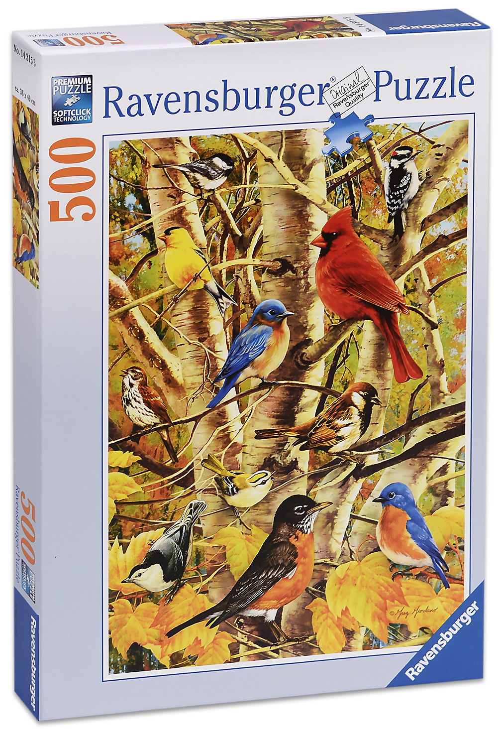 Пъзел Ravensburger от 500 части - Птици