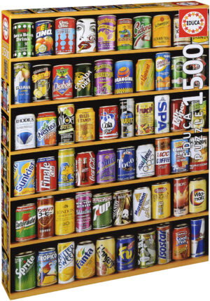 Пъзел Educa от 1500 части - Кенчета