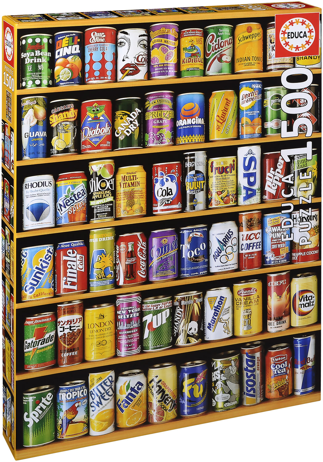 Пъзел Educa от 1500 части - Кенчета