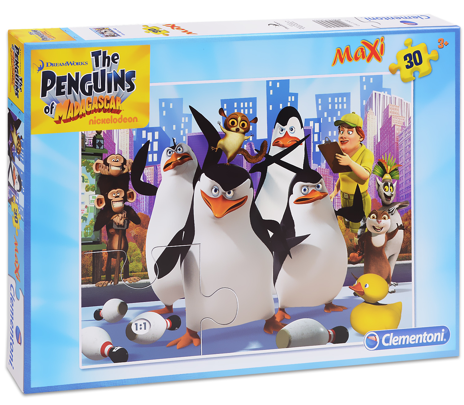 Пъзел Clementoni от 30 части - Пингвините от Мадагаскар