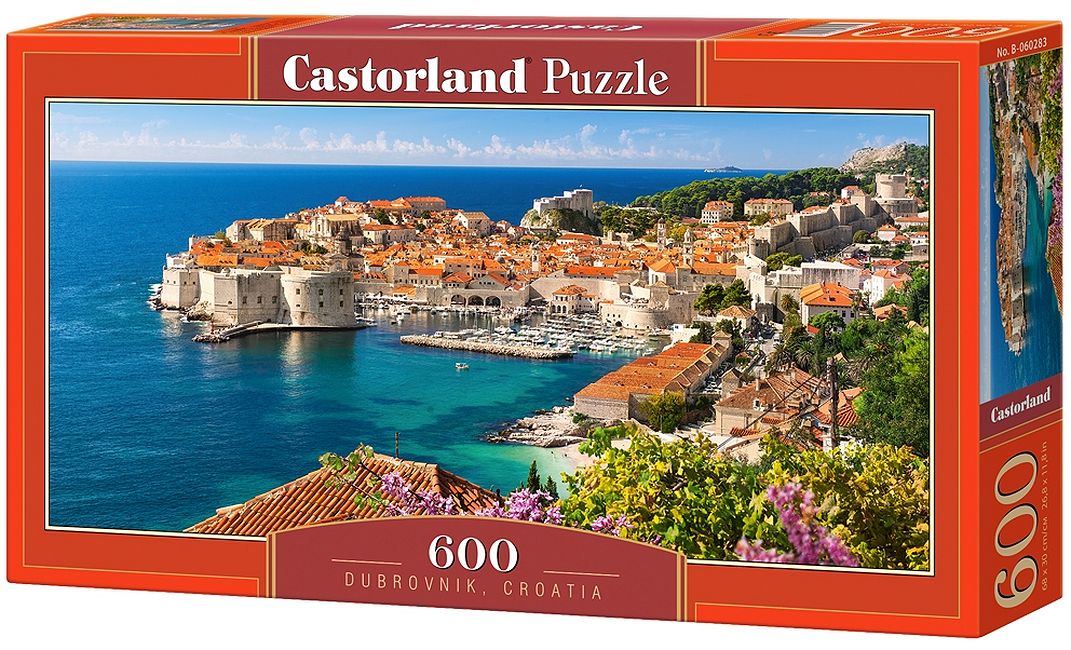 Панорамен пъзел Castorland от 600 части - Дубровник, Хърватия