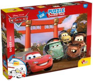 Двулицев пъзел Lisciani за оцветяване от 108 части - Колите