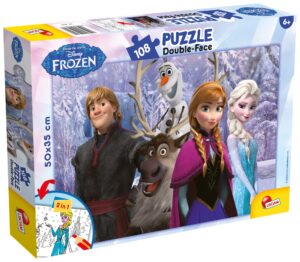 Двулицев пъзел Lisciani за оцветяване от 108 части - Моите приятели