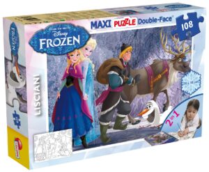 Двулицев пъзел Lisciani за оцветяване от 108 части - На разходка