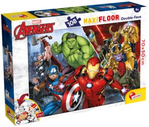 Двулицев пъзел Lisciani за оцветяване от 108 части - Отмъстителите